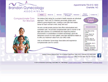Tablet Screenshot of brandongynecology.com